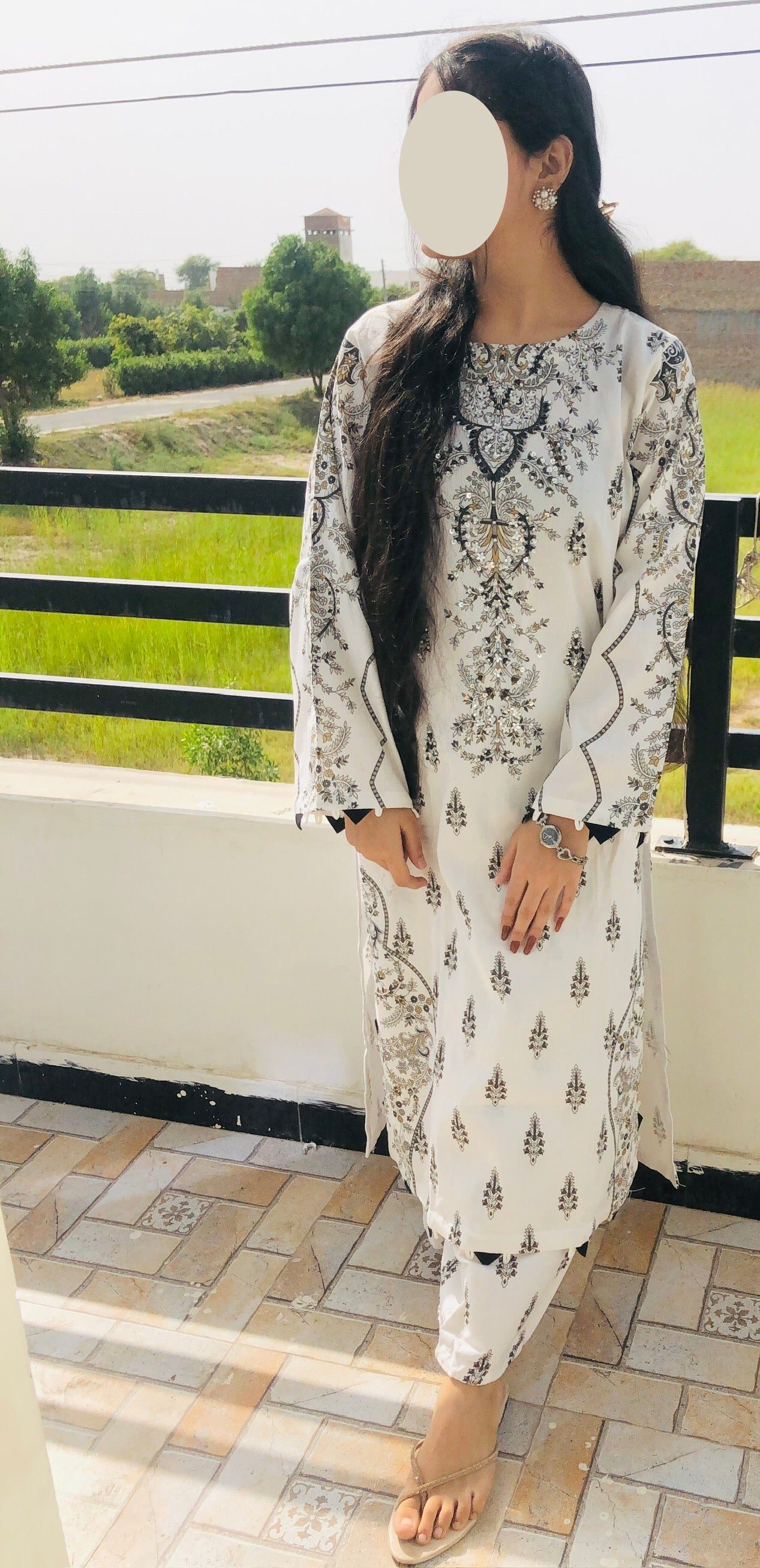 Libaas-e-Hayaa Premium Cotri Fabric Stitched 2-Piece Suit